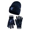 Ultra Game NBA Official Men's Super Soft Winter Beanie Knit Hat with Extra Warm Touch Screen Gloves, Memphis Grizzlies, Team Color, 1SIZE view 1