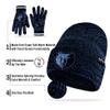 Ultra Game NBA Official Men's Super Soft Winter Beanie Knit Hat with Extra Warm Touch Screen Gloves, Memphis Grizzlies, Team Color, 1SIZE view 4