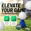 BirTee Golf Tees - PRO Speed Plus with Flexibility & Durability - 8 Pack. Indoor Golf Tees/Golf Simulator Tees/Winter Plastic Golf Tees (Blue) view 2