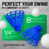 BirTee Golf Tees - PRO Speed Plus with Flexibility & Durability - 8 Pack. Indoor Golf Tees/Golf Simulator Tees/Winter Plastic Golf Tees (Blue) view 3