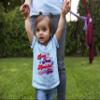 3T Light Blue Toddler Distressed Loves Jesus & America Too USA July 4th Toddler T-Shirt view 2