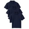 Gildan Youth DryBlend Short Sleeve Polo, Style G8800B, 3-Pack, Navy, Large view 1