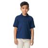 Gildan Youth DryBlend Short Sleeve Polo, Style G8800B, 3-Pack, Navy, Large view 2