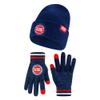 Ultra Game Youth NBA Official Super Soft Winter Beanie Knit Hat with Extra Warm Touch Screen Gloves, Detroit Pistons, Team Color, 1 Size view 1