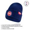Ultra Game Youth NBA Official Super Soft Winter Beanie Knit Hat with Extra Warm Touch Screen Gloves, Detroit Pistons, Team Color, 1 Size view 2