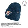Ultra Game Youth NBA Official Super Soft Winter Beanie Knit Hat with Extra Warm Touch Screen Gloves, Oklahoma City Thunder, Team Color, 1 Size view 2