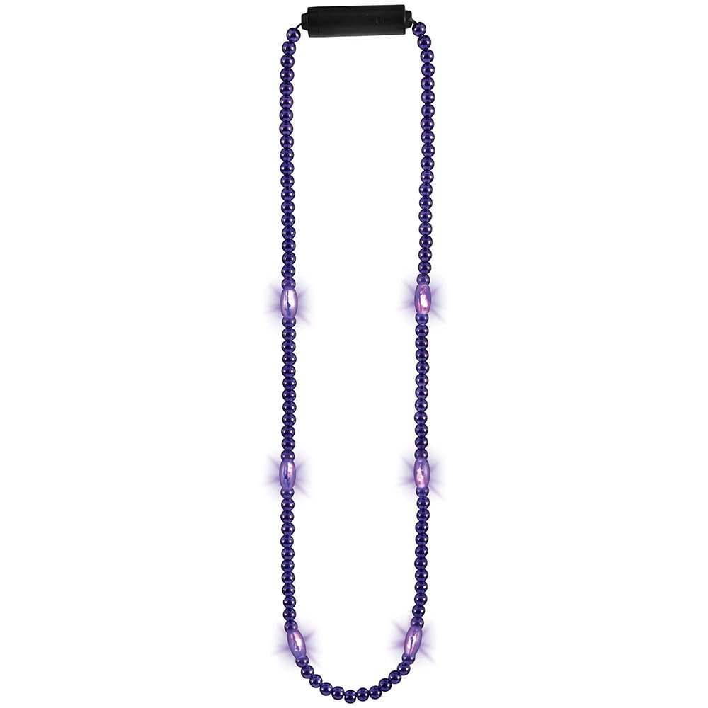Amscan Purple Light-Up Necklace - 32.5" (1 Piece), Costume Prop Perfect for Festive Celebrants, Cosplayers, Partygoers & More