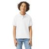 Gildan Youth DryBlend Short Sleeve Polo, Style G8800B, 3-Pack, White, X-Large view 2