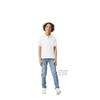 Gildan Youth DryBlend Short Sleeve Polo, Style G8800B, 3-Pack, White, X-Large view 3