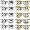 Amscan Black, Silver, & Gold '2025' Printed Glasses (4" x 6") Pack of 10 - Great for Celebrations, Themed Events, Party Favors, & More view 1