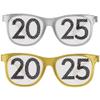 Amscan Black, Silver, & Gold '2025' Printed Glasses (4" x 6") Pack of 10 - Great for Celebrations, Themed Events, Party Favors, & More view 2