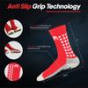 MediCaptain Soccer Grip Socks, Shin Guards, Pre Cut Sock Sleeves, and Guard Straps Bundle Pack - Essential Equipment for Soccer Players - for Mens, Women, Youth, Size 7 to 12 US Men Shoe Size (Red) view 3