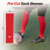 MediCaptain Soccer Grip Socks, Shin Guards, Pre Cut Sock Sleeves, and Guard Straps Bundle Pack - Essential Equipment for Soccer Players - for Mens, Women, Youth, Size 7 to 12 US Men Shoe Size (Red) view 4