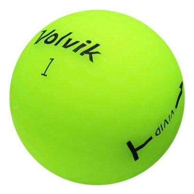 LostGolfBalls - 24 Volvik Vivid Green Golf Balls, Mint Condition, AAAAA Quality, Recycled Used Golf Balls, Bright Color Golf Balls, Green