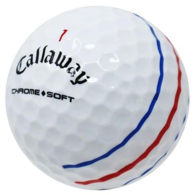 LostGolfBalls.com LostGolfBalls - 500 Recycled & Used Chrome Soft Triple Track Golf Balls for Callaway Golf Balls, Good Condition, AAA Quality, White, 1.68 inches, 500 Count