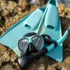 Riffe Kicks Rubber Swim Fins (Blue Mint, 43/44 (10-11)) view 2