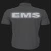 EMS Polo in White with Black/Reflective Logos on Left Chest and Back, Easy Care Polo in Pique Fabric. view 4