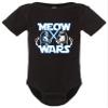 18M Black Infant Meow Wars Funny Cat Light Saber Battle Creeper view 3