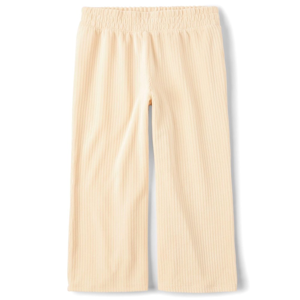 The Children's Place,Girls,Pull On Active Wide Leg Pants,Frappe Velour Rib,X-Small