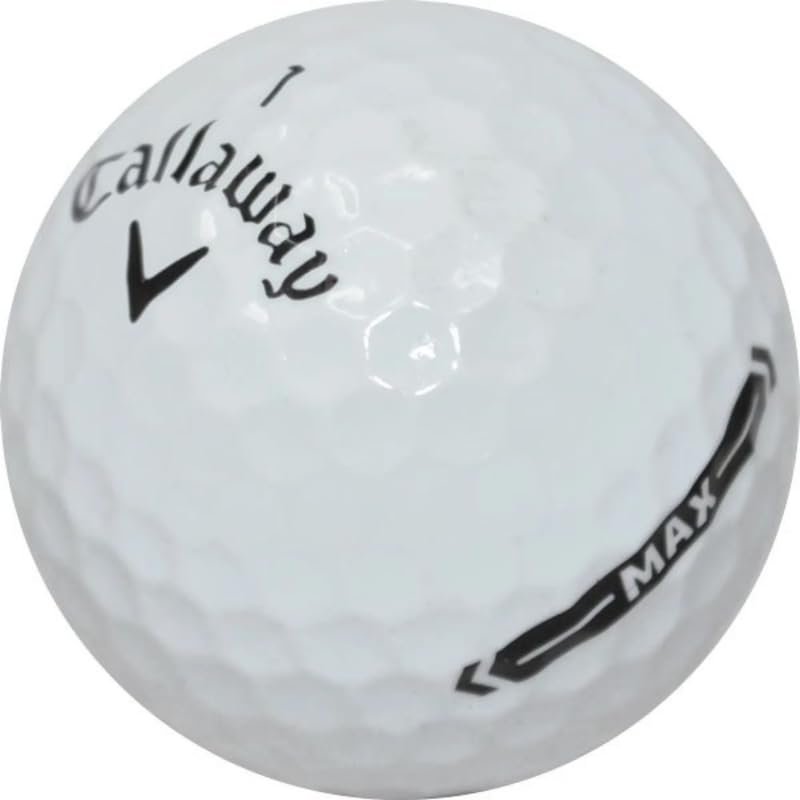 LostGolfBalls 24 Recycled & Used Supersoft MAX Golf Balls for Callaway, AAA Quality, White, 24 Count