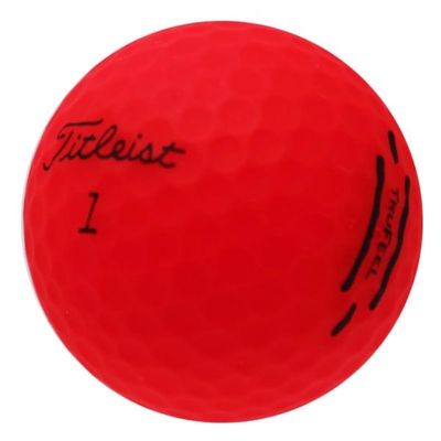 LostGolfBalls - 500 Titleist Trufeel Matte Red Golf Balls in Pristine Condition, Recycled Used Golf Balls, AAAAAA Quality, Tru Feel Matte, Red