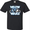 5T Black Toddler Meow Wars Funny Cat Light Saber Battle Toddler T-Shirt view 4