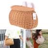 ZHIZHOUNEY Bicycles Wicker Basket Front Handlebars Basket with Belt and Lid Wovens Bikes Basket for Kids Bikes Scooter view 2