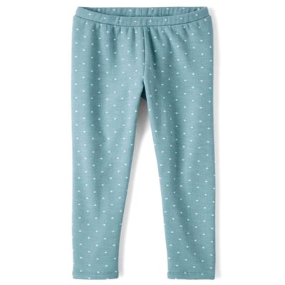 The Children's Place,Girls,Assorted Everyday Cozy Lined Leggings,Blue Dot,XX-Large