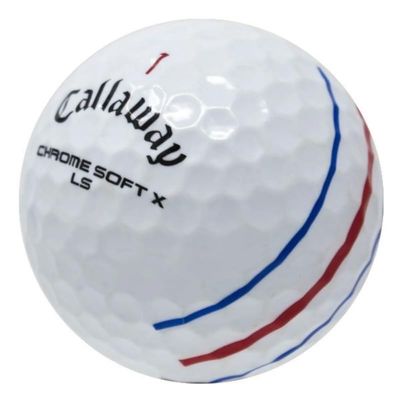 LostGolfBalls - 36 Recycled & Used Chrome Soft X LS TT Golf Balls for Callaway, Good Condition, AAA Quality, Triple Track, White