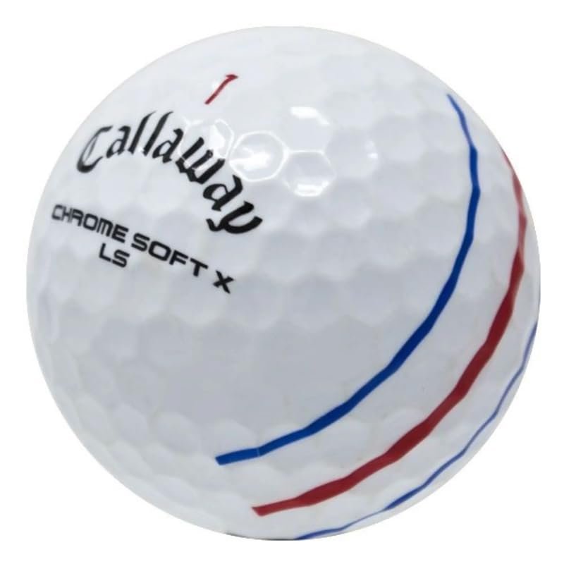 LostGolfBalls - 36 Recycled & Used Chrome Soft X LS TT Golf Balls for Callaway, Good Condition, AAA Quality, Triple Track, White