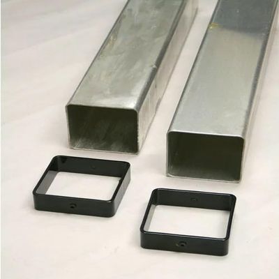 NineFit Basics Douglas 4"" SQ Aluminum Ground Sleeves with Collars for Sand Volleyball