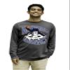 Memphis Grizzlies NBA Officially Licensed Long Sleeve T-Shirt Ringspun Slam Mascot Black, Small view 2