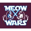 3X-Large Maroon Mens Meow Wars Funny Cat Light Saber Battle T-Shirt view 4