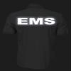 EMS Polo in Gray with White/Reflective Logos on Left Chest and Back, Easy Care Polo in Pique Fabric. view 4