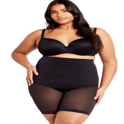 City Chic Women's Plus Size Power Mesh Short, 16