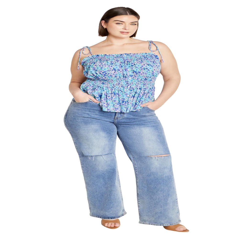 City Chic Women's Plus Size Top - Lyla Print, 18