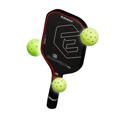 Enhance Pickleball SweetSpot Pro Paddle Carbon Fiber Pickleball Racket w/Foam-Injected Edges for Max SweetSpot Highest USAPA Approved Grit Designed by #1 Coach (Classic)