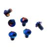6PCS Titanium Triangle Screws Fit for Microtech Combat Troodon, Toasted Blue CNC Screw DIY Replacement Accessory view 1