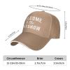 Welcome to The Shitshow Baseball Cap Men Trucker Hat Gift Women Dad Hat Sun Hat Adjustable Ponytail Hat Natural view 3