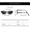 helena Fashion Cute Small Oval Tinted Sunglasses Unique Cool punk Sunglasses Women Trendy Cat eye Outdoor Sunglass S65 (tea) view 3