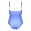 Rswnyirn Womens Ice Silk High Elasticity Monokini Bathing Suit Hi Cut See Through One Piece Swimsuit Blue One Size view 4