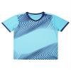Jugaoge Kids Boys Striped Soccer Jersey Quick Dry Football Training Uniform Tops Active Performance Shirts B Sky Blue 5-6 Years view 1