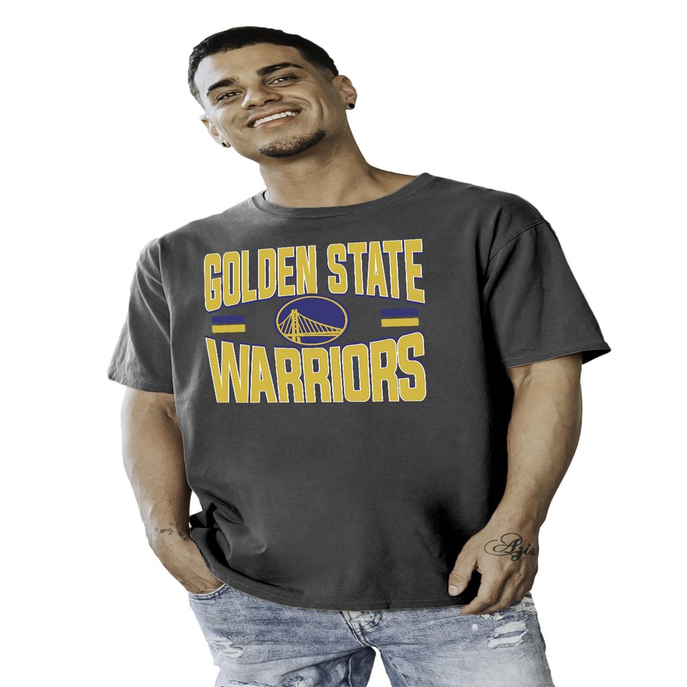 Golden State Warriors NBA Officially Licensed T-Shirt Ringspun Bold Black, Large
