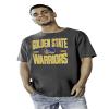 Golden State Warriors NBA Officially Licensed T-Shirt Ringspun Bold Black, Large view 1