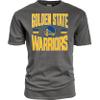 Golden State Warriors NBA Officially Licensed T-Shirt Ringspun Bold Black, Large view 2