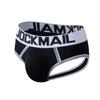 JOCKMAIL 2PCS/Pack Mens Open Back Briefs Bottomless Underwear Low Waist Mens Assless Men's Backless Briefs (US, Alpha, X-Large, Regular, Regular, Black + Blue) view 4