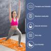 lcndlsoe Hot Yoga Mat Towel, Anti-Slip, Foldable, 73x27 Inch, Perfect for Home Fitness, Pilates, Outdoor Yoga, includes Storage Pouch, Orange Tie Dye view 2