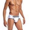 JOCKMAIL 2PCS/Pack Mens Open Back Briefs Bottomless Underwear Low Waist Mens Assless Men's Backless Briefs (US, Alpha, X-Large, Regular, Regular, Blue + White) view 3