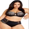 City Chic Women's Plus Size Renay Hi Brief, 22-24 Black view 1