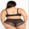 City Chic Women's Plus Size Renay Hi Brief, 22-24 Black view 2